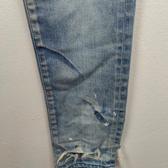 John Elliott The Cast 2‎ Bleached Indigo Jeans Mens 30 Distressed Made in Japan - Picture 6 of 12